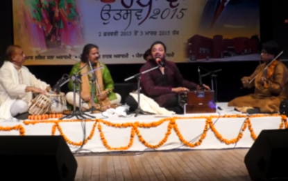 Renowned Artist Rajinder Gill performing Ghazals at “SHAM – E – GHAZAL” Chandigarh