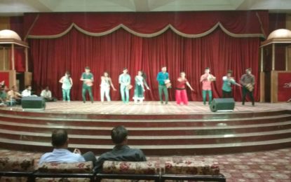 Artists doing rehearsals at Ashoka Hotel for Tourism Investors Summit 2016