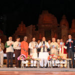 The Union Home Minister, Shri Rajnath Singh releasing a DVD after inaugurating the 2nd Rashtriya Sanskriti Mahotsav, in New Delhi on October 15, 2016. The Governor of Nagaland, Shri Padmanabha Balakrishna Acharya, the Minister of State for Culture and Tourism (Independent Charge), Dr. Mahesh Sharma and other dignitaries are also seen.