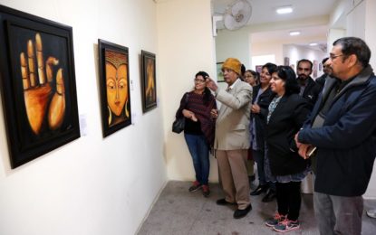 Inauguration of ‘Kaladhara’ – Annual Art Exhibition at Art Gallery, Kalagram, Chandigarh on 28th December 2016