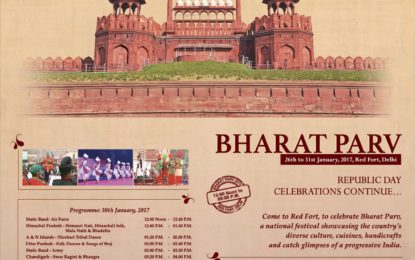 Program schedule of 5th Day of BharatParv2017 at Red Fort, New Delhi.