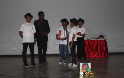 Children Performing during Closing of Magic & Puppet Workshops organised by NZCC, Patiala