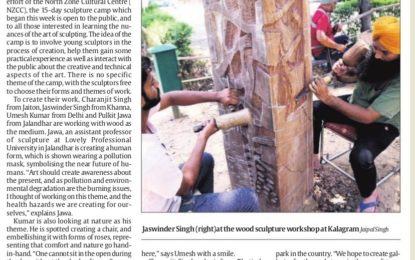Press Clipping-(25-6-17) – Sculpture Camp (Wood)