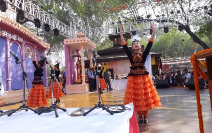 Glimpses of presentations by the artists of NZCC during the closing ceremony of 32nd International Suraj Kund Crafts Mela on today i.e. 18/02/2017 at Surajkund, Faridabad, Haryana. Hon’ble Governor of Haryana was the Cheif Guest on the said occasion