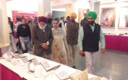 Inauguration of Exhibition of Rare Artefacts, Coins, Heritage Paintings during SARAS Mela – 2018, on 22/02/2018 at NZCC Complex Virsa Vihar Kendra, Patiala