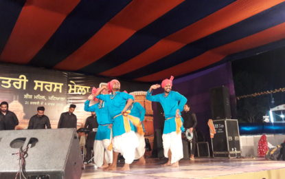 Presentations by the renowned Sufi singer Sh. Manak Ali and Folk artists organised by North Zone Cultural Centre, Patiala on Day 4th (24/02/2018)  of SARAS Mela 2018 to be held at Sheesh Mahal from February 21 to March 4, 2018.