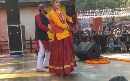 Presentations by the artists of NZCC on 14/02/2018 during Suraj Kund International Crafts Mela