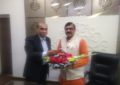 Prof. Saubhagya Vardhan, Director, NZCC Meeting with Sh. Santanu Mitra, President, Tricity Cultural Association, Chandigarh today on 22/02/2018 at Kalagram, Chandigarh