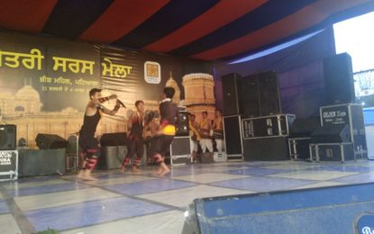 Presentations by the artists of North Zone Cultural Centre, Patiala on Day 9th (01/03/2018) of SARAS Mela 2018 being organised at Sheesh Mahal from February 21 to March 4, 2018.