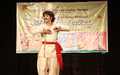 Performance by Kathak Exponents Guru Rajinder Gangani and Bhawani Gangani during ‘Kathak Dance Festival’ organised jointly by the North Zone Cultural Centre, Patiala and Chandigarh Sangeet Natak Akademi at Navrang Theatre, Bal Bhawan, Sector 23, Chandigarh on March 24, 2018.