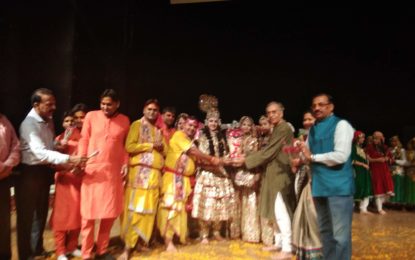 North Zone Cultural Centre, Patiala (Ministry of Culture, Govt. of India) in collaboration with Chandigarh Sangeet Natak Akademy, Chandigarh organised programme of folk dances at Tagore Theatre, Chandigarh on 26th April, 2018.