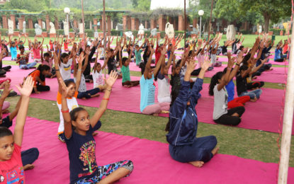 4th International Yoga Day celebrated by NZCC on June 21, 2018.