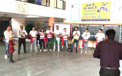 Nukkar Natak during Swachta Pakhwada at Govt. Model High School, Chandigarh