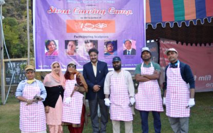 Glimpses of Stone Carving Camp being organised by NZCC at Srinagar.