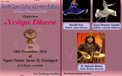 Nritya Dhara to be organised by NZCC at Chandigarh.