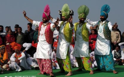 Presentation of folk dances organised by North Zone Cultural Centre, Patiala (Ministry of Culture, Govt. of India) on December 21, 2018 during International Geeta Mahotsav-2018 at Brahama Sarovar, Kurukshetra.