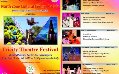 Tricity Theatre Festival to be organised by NZCC at Chandigarh