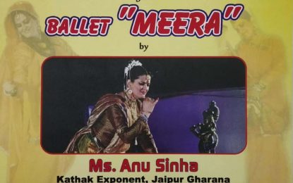 Ballet “Meera” to be organized by NZCC on 31/01/2020 at Chandigarh.