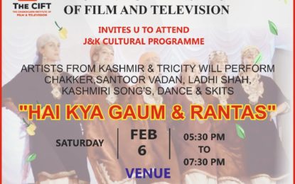 Hai Kya Gaum & Rantas” by NZCC on February 06, 2021 at Chandigarh.